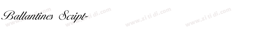Ballantines Script字体转换